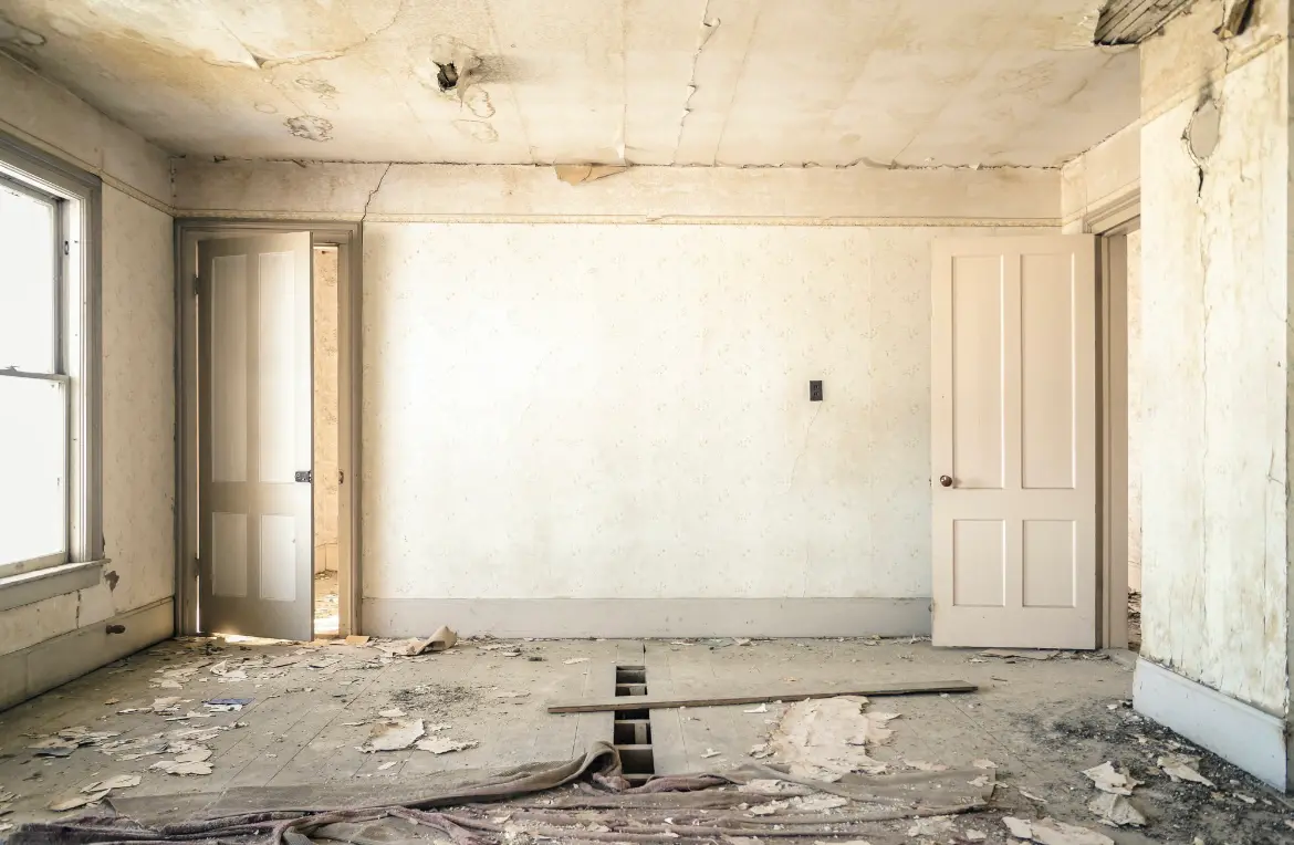 Waste disposal crew managing a cleanout project in West Deptford